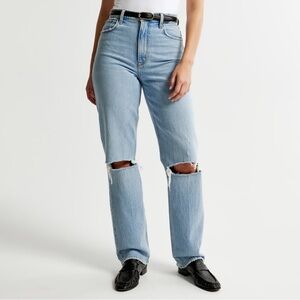 Abercrombie Curve Love 90s Straight Ultra High Rise Jeans Size 4 27 Regular
